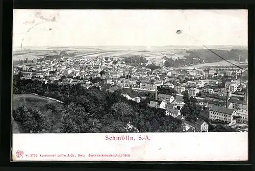 AK Schmölln in S.-A., Generalansicht der Stadt