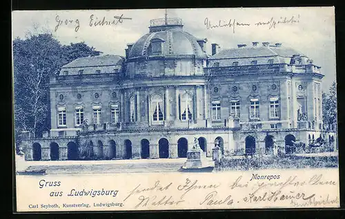 AK Ludwigsburg, Schloss Monrepos, Fassade