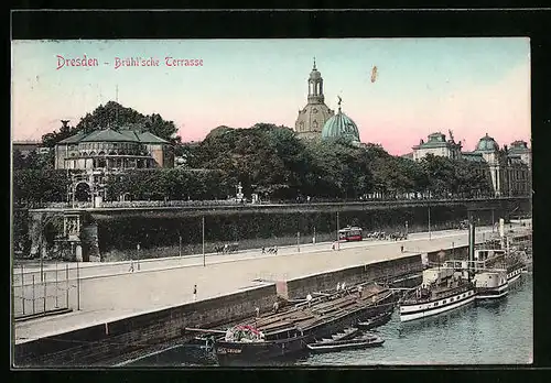 AK Dresden, Brühl'sche Terrasse