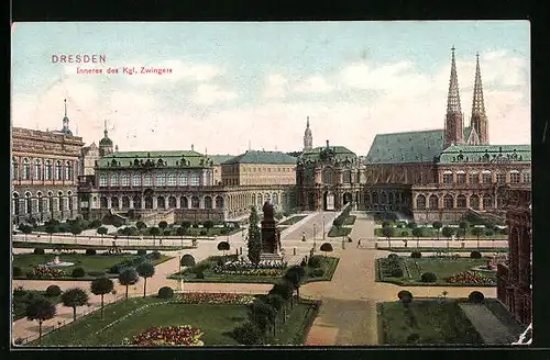 AK Dresden, Inneres des Kgl. Zwingers
