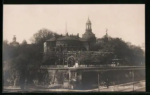 AK Dresden, Blick zum Belvedere