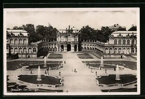 AK Dresden, Zwinger, Gesamtansicht