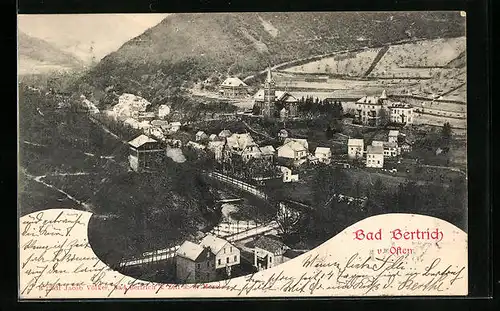 AK Bad Bertrich, Panorama von Osten gesehen