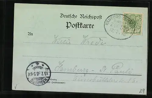 Mondschein-AK Dobrock, Ruderpartie auf dem Parkteich