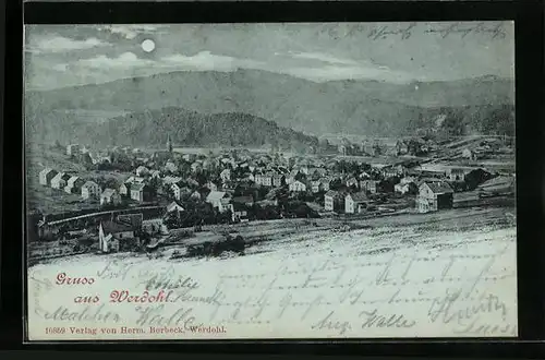 Mondschein-AK Werdohl, Totalansicht