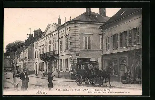 AK Villeneuve-sur-Yonne, l'Hotel-de-Ville