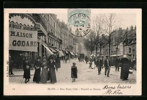 AK Blois, Rue Porte Coté, Marché au Beurre, Maison Goddard