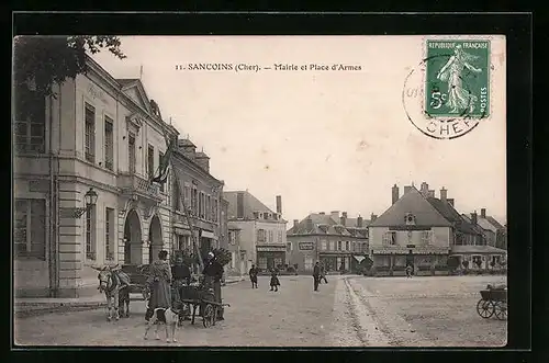 AK Sancoins, Mairie et Place d'Armes
