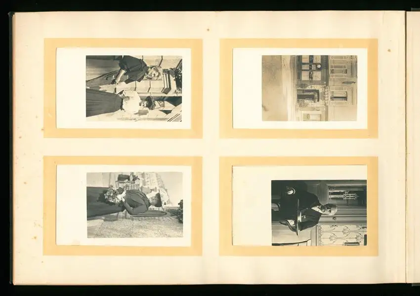 Fotoalbum mit 96 Fotografien, Ansicht Trouville, Reisealbum englische Familie, Achterbahn Frankreich, Hafen, Strassenbahn 17