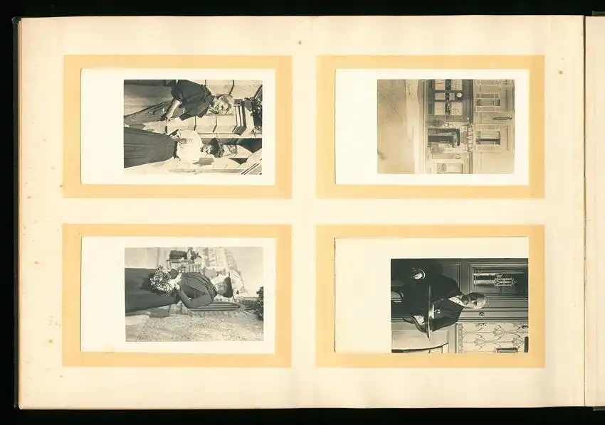 Fotoalbum mit 96 Fotografien, Ansicht Trouville, Reisealbum englische Familie, Achterbahn Frankreich, Hafen, Strassenbahn 17