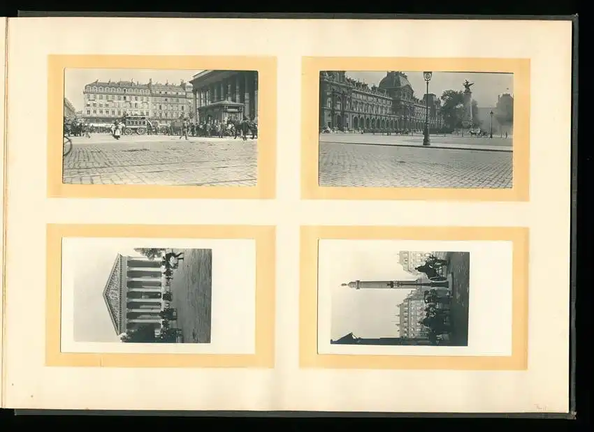 Fotoalbum mit 96 Fotografien, Ansicht Trouville, Reisealbum englische Familie, Achterbahn Frankreich, Hafen, Strassenbahn 22