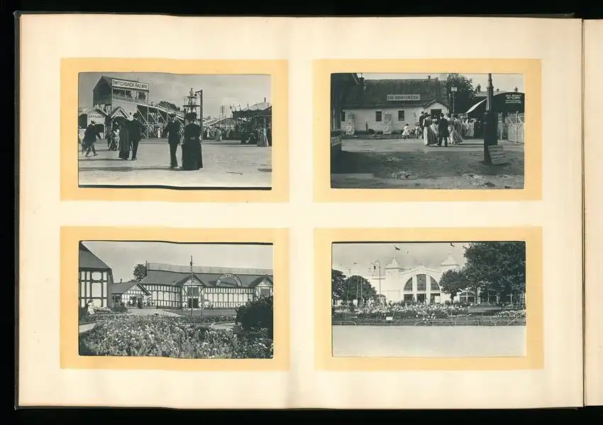 Fotoalbum mit 96 Fotografien, Ansicht Trouville, Reisealbum englische Familie, Achterbahn Frankreich, Hafen, Strassenbahn 7