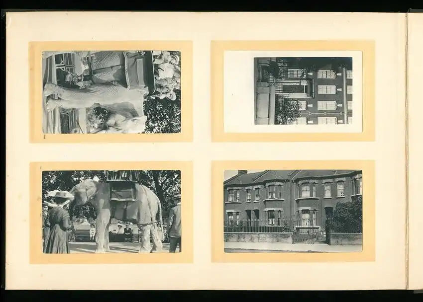Fotoalbum mit 96 Fotografien, Ansicht London, Reisealbum englischer Familie, Crystal Palace, Big Ben, Hicks Theatre 17