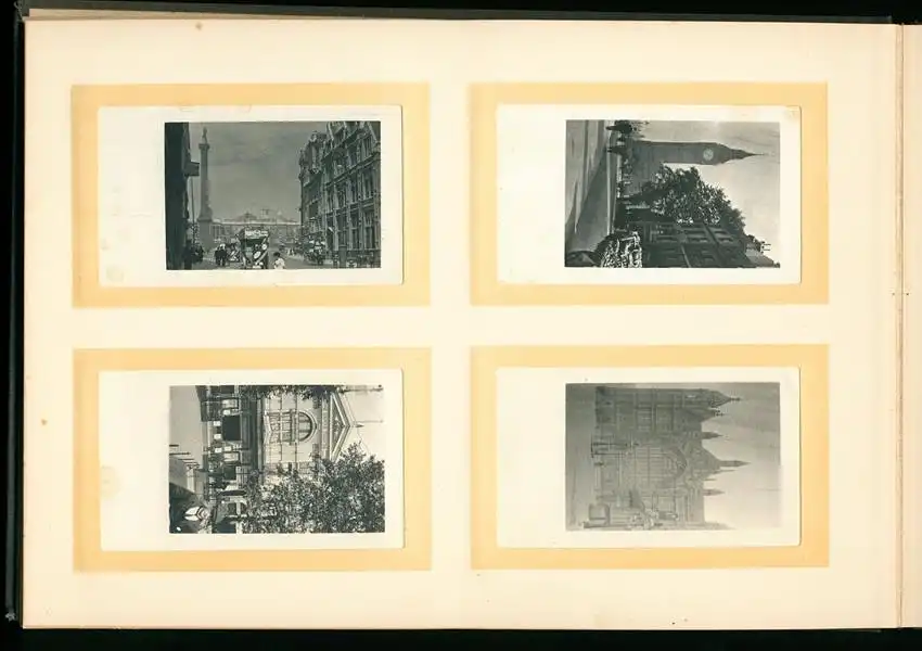 Fotoalbum mit 96 Fotografien, Ansicht London, Reisealbum englischer Familie, Crystal Palace, Big Ben, Hicks Theatre 9
