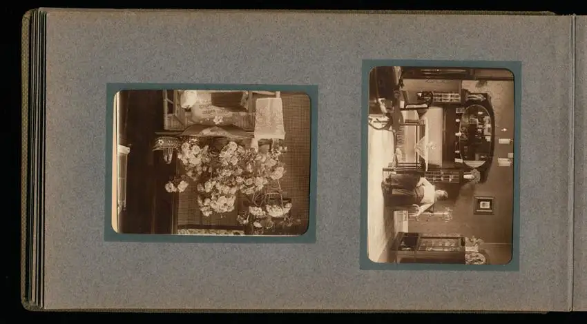 Fotoalbum mit 94 Fotografien, Reisealbum Lt. d.R. Georg F. Sieland, Hundedressur, Schiffshebewerk Dortmund, Luisentempel 11