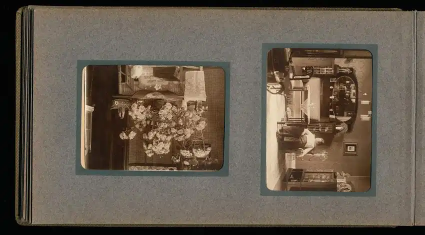 Fotoalbum mit 94 Fotografien, Reisealbum Lt. d.R. Georg F. Sieland, Hundedressur, Schiffshebewerk Dortmund, Luisentempel 11