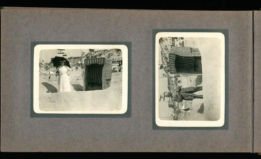 Fotoalbum mit 94 Fotografien, Reisealbum Lt. d.R. Georg F. Sieland, Hundedressur, Schiffshebewerk Dortmund, Luisentempel 6