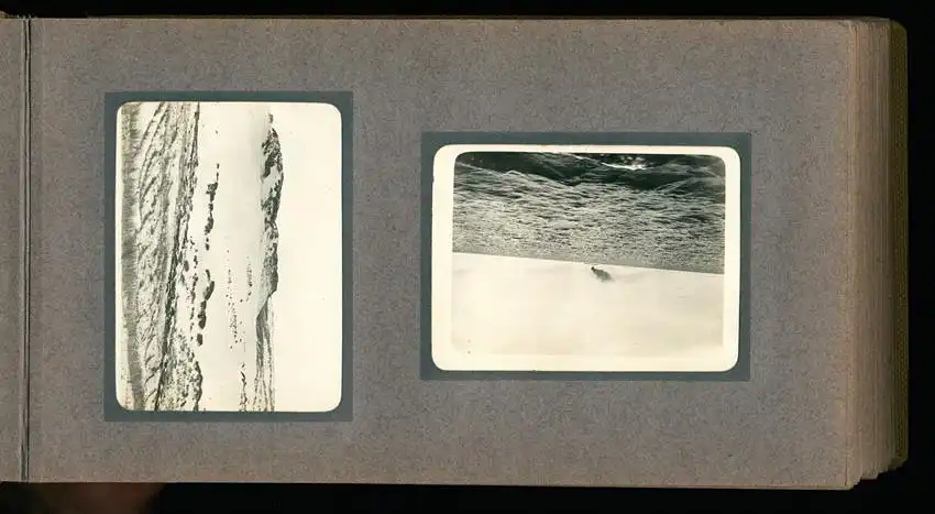 Fotoalbum mit 94 Fotografien, Reisealbum Lt. d.R. Georg F. Sieland, Hundedressur, Schiffshebewerk Dortmund, Luisentempel 8