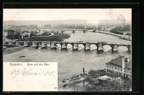 AK Dresden, Elb-Panorama