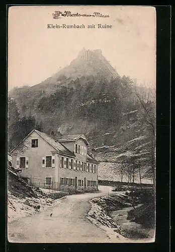 AK Klein-Rumbach, Ort mit Ruine