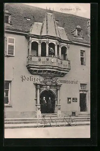 AK Colmar /Elsass, Polizei Comissariat