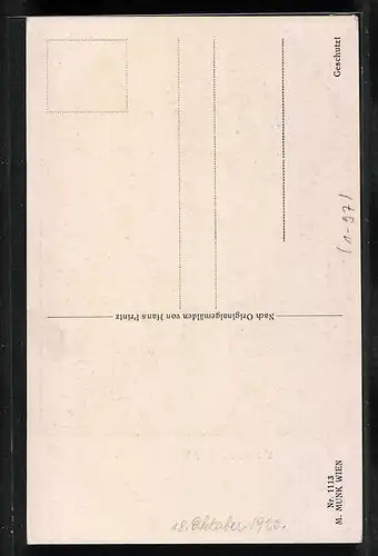 Künstler-AK M. Munk Nr. 1113: Szene aus Schillers Die Jungfrau von Orleans