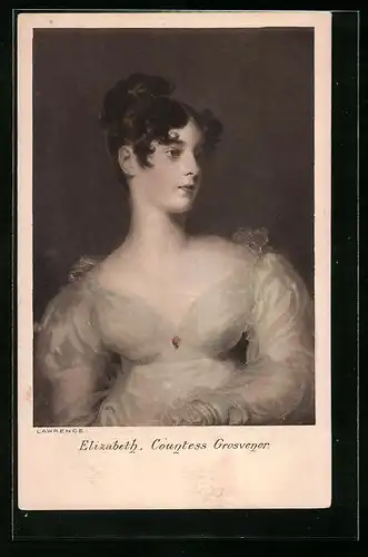 Künstler-AK M. Munk Nr. 863: Porträt Elizabeth Countess Grosvenor