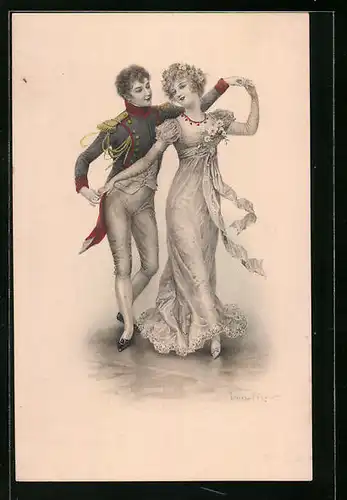 Künstler-AK M. Munk Nr. 641: Paar auf dem Tanzparkett