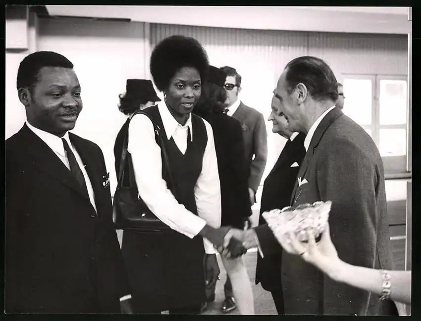 21 Fotografien Gerhard Hillmer, Potsdam & John Christensen, Göteborg, Ausstellung Messe - Leipzig, DDR Funkionäre 12