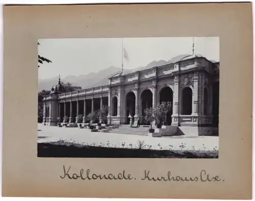 Fotografie unbekannter Fotograf, Ansicht Bad Reichenhall, Kurhaus - Kollonade