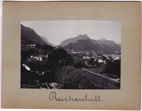 Fotografie Grainer, Reichenhall, Ansicht Bad Reichenhall, Panorama der Ortschaft