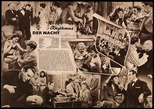 Filmprogramm IFB Nr. 1425, Rhythmus der Nacht, Claudine Dupuis, Saint Granier, Regie: Alfred Rode