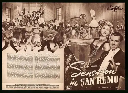 Filmprogramm IFB Nr. 1220, Sensation in San Remo, Marika Rökk, Peter Pasetti, Regie: Georg Jacoby