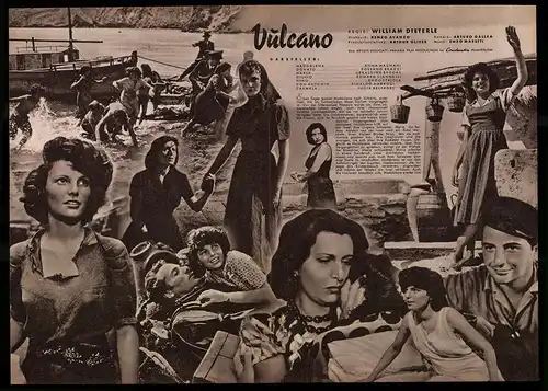 Filmprogramm IFB Nr. 1067, Vulcano, Anna Magnani, Rossano Brazzi, Regie: William Dieterle