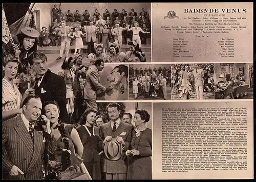 Filmprogramm IFB Nr. 500, Badende Venus, Red Skelton, Esther Williams, Regie: George Sidney