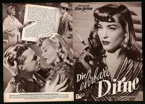 Filmprogramm IFB Nr. 1857, Die ehrbare Dirne, Barbara Laage, Ivan Desny, Regie: Marcel Pagliero und Charles Brabant