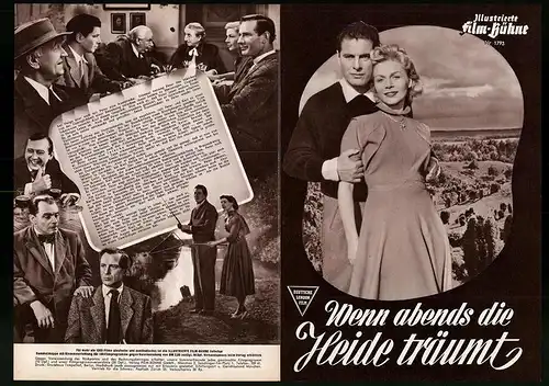 Filmprogramm IFB Nr. 1793, Wenn abends die Heide träumt, Rudolf Prack, Margot Trooger, Regie: Paul Martin