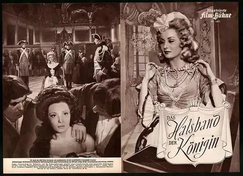 Filmprogramm IFB Nr. 1692, Das Halsband der Königin, Viviane Romance, Maurice Escande, Regie: Marcel l`Herbier