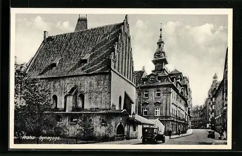 AK Prag / Praha, Synagoga, Alte Synagoge