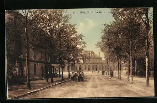 AK Sedan, La Gare, Bahnhof