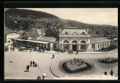 AK Gérardmer, La Gare, Bahnhof