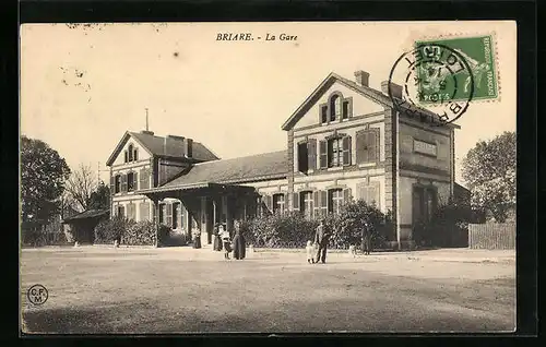 AK Briare, La Gare, Bahnhof