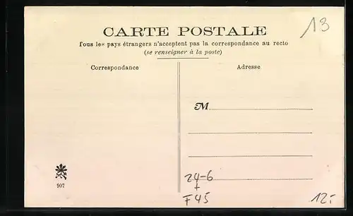 AK Cravant, Le Cyclone 1905, Une Rue, Strassenpartie, Unwetter