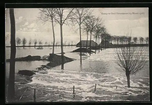 AK Oud-Vossemer, Ramp, Hochwasser 1906