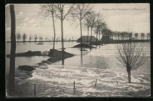 AK Oud-Vossemer, Ramp, Hochwasser 1906