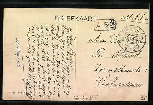 AK Boschlaan, Ponnytram, Pferdebahn