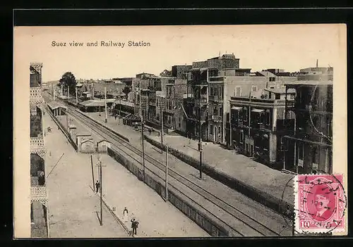 AK Suez, Railway Station, Bahnhof