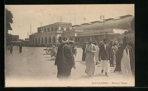 AK Alexandria, Railway Station, Bahnhof