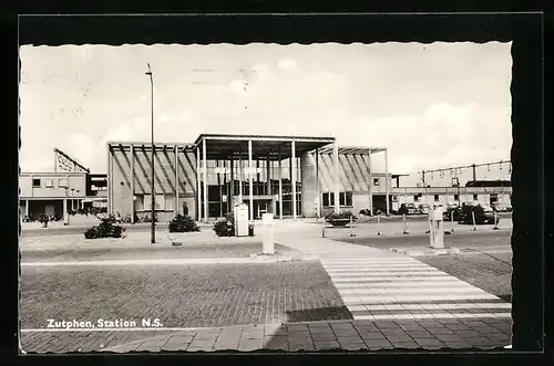AK Zutphen, Station N. S., Bahnhof