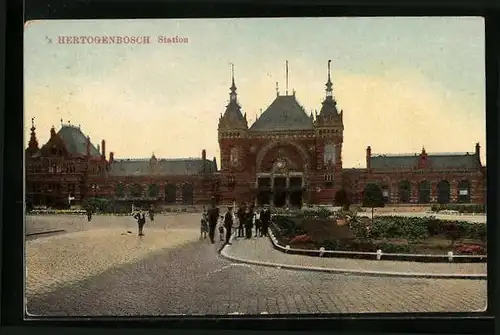 AK `s-Hertogenbosch, Station, Bahnhof